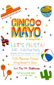 Cinco de Mayo Pool Party and Mexican Dinner @ Lake Saunders Pointe Clubhouse